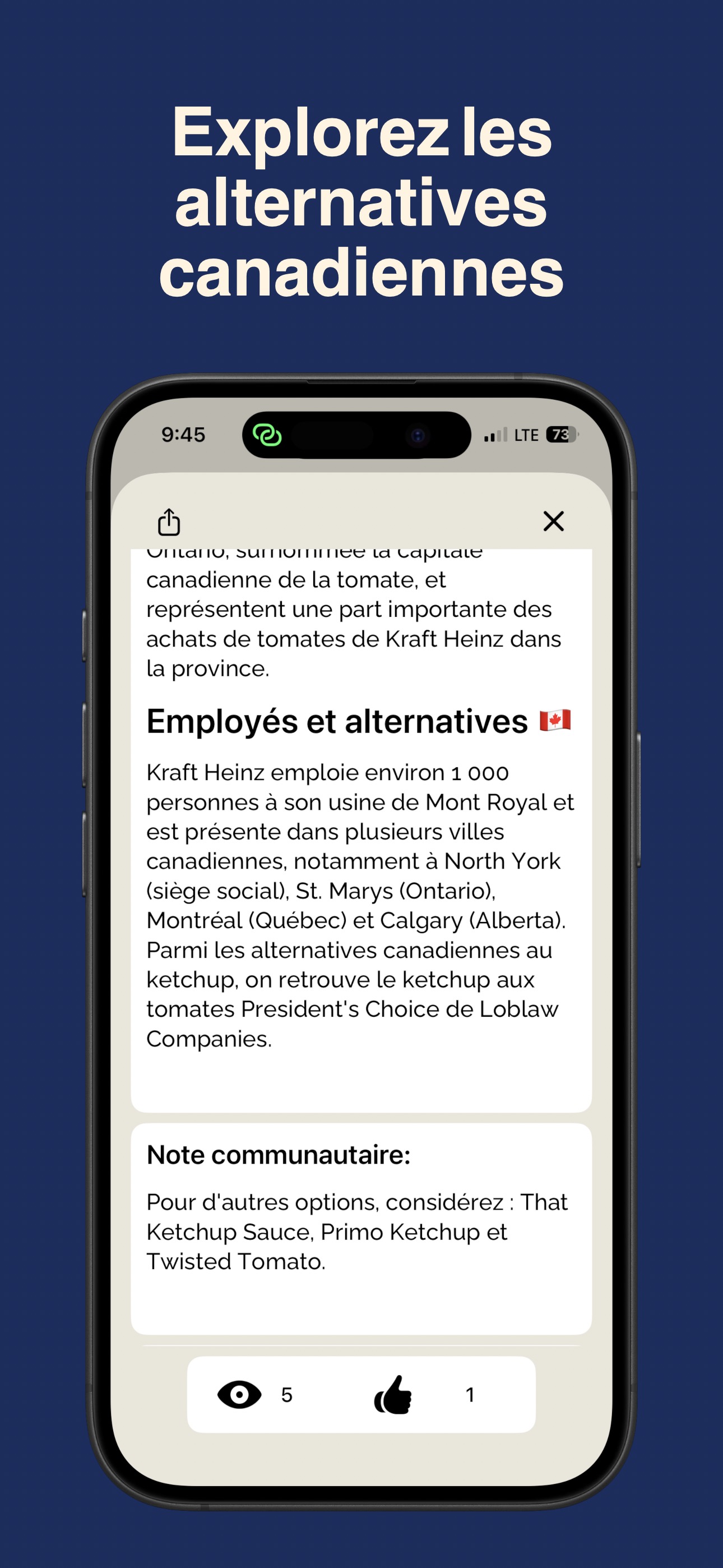 Explorez des alternatives canadiennes