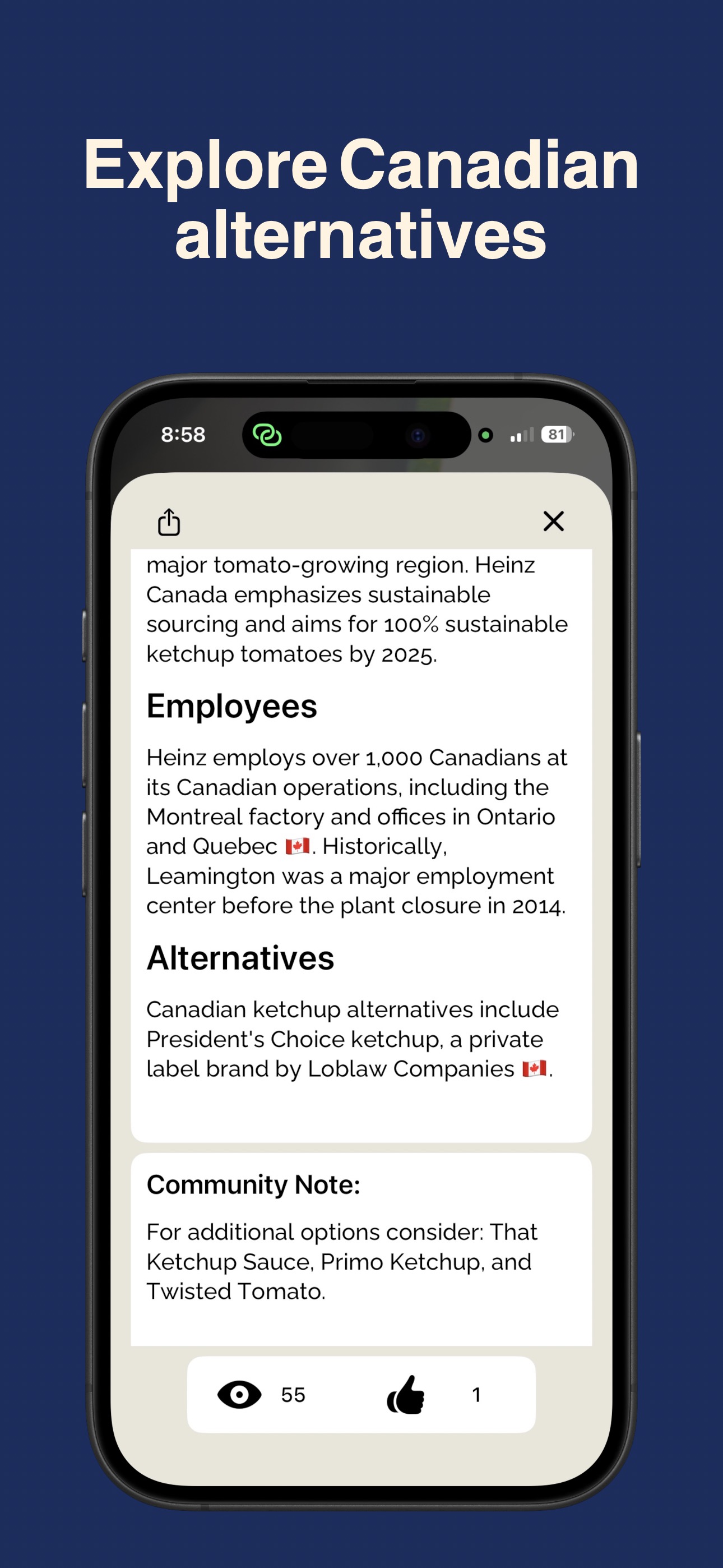 Explore Canadian alternatives